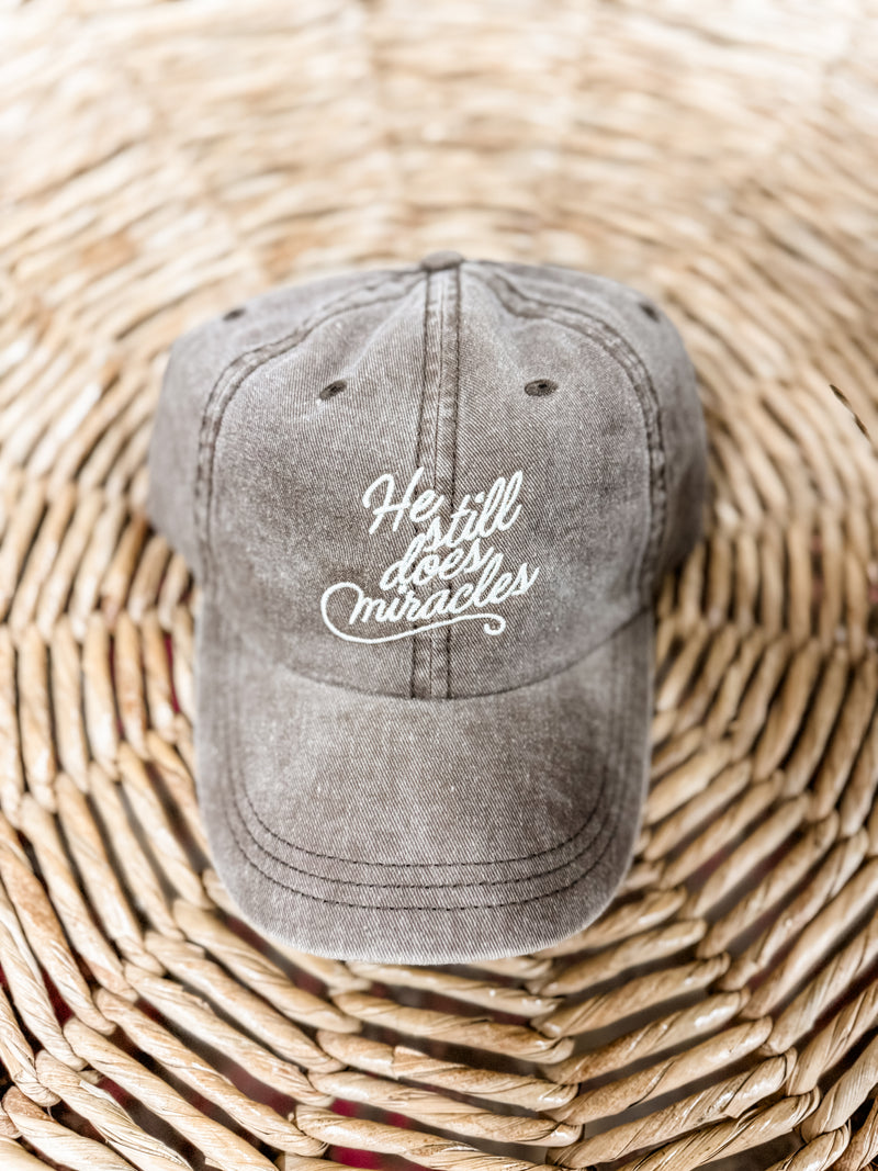 Brown He Still Does Miracles Twill Cap