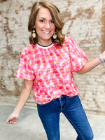 THML Lilly Puff Sleeve Top