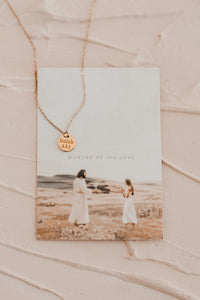 Dear Heart Worthy Disc Necklace