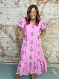 Renata Embroidered Dress
