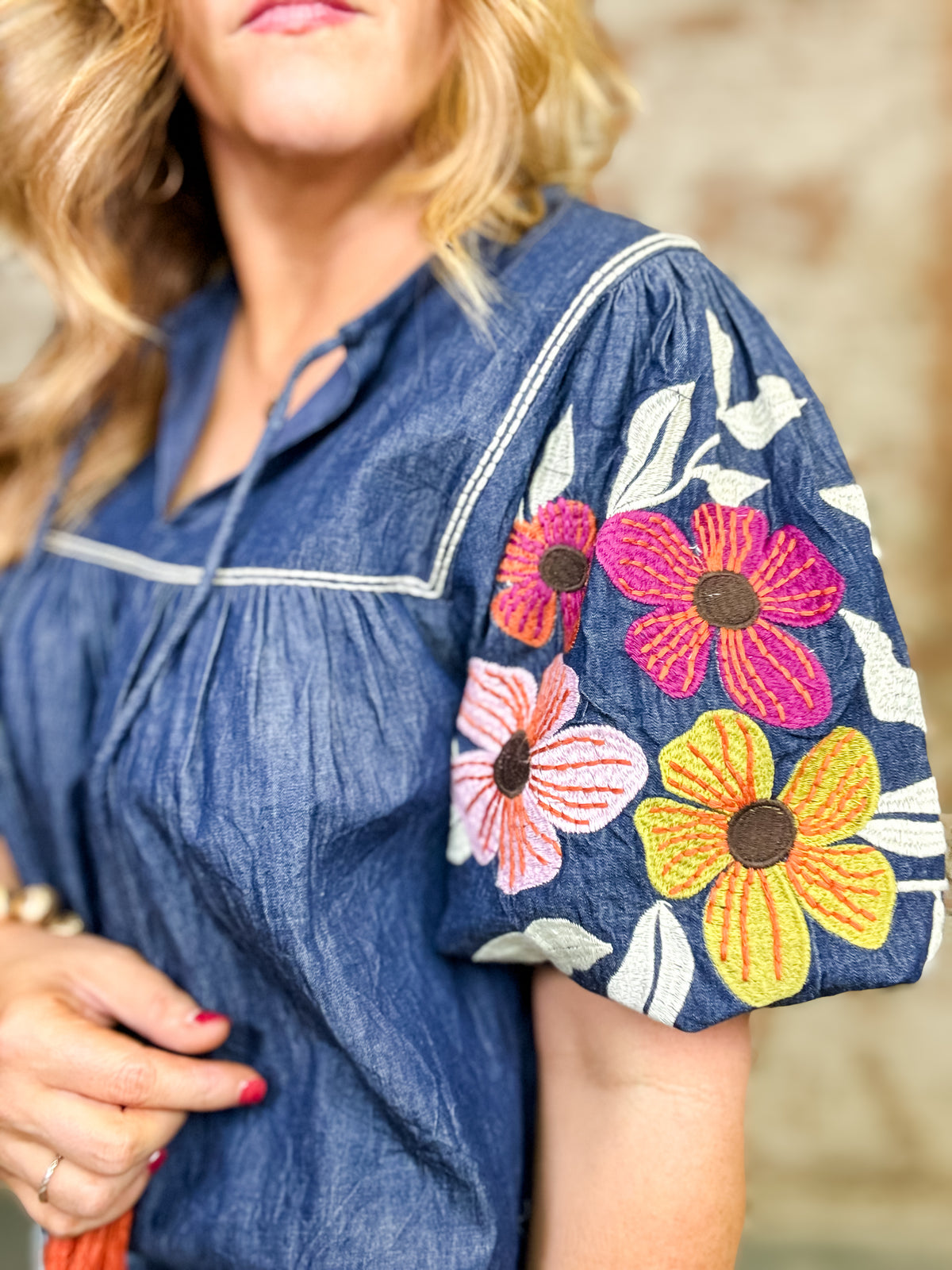 THML Sullivan Denim Top
