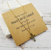 Julie Mustard Seed Cross Necklace