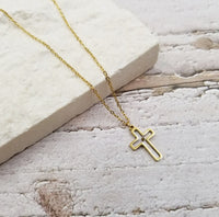 Julie Mustard Seed Cross Necklace