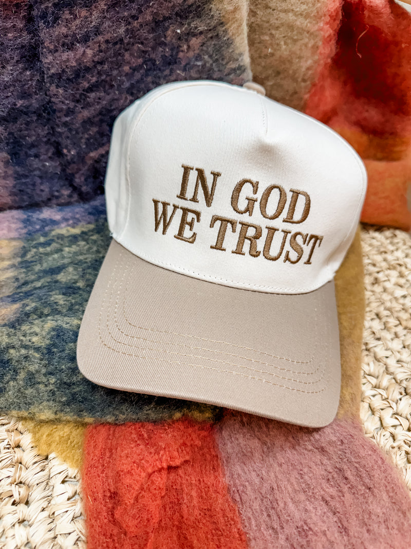 In God We Trust Cap | Neutral