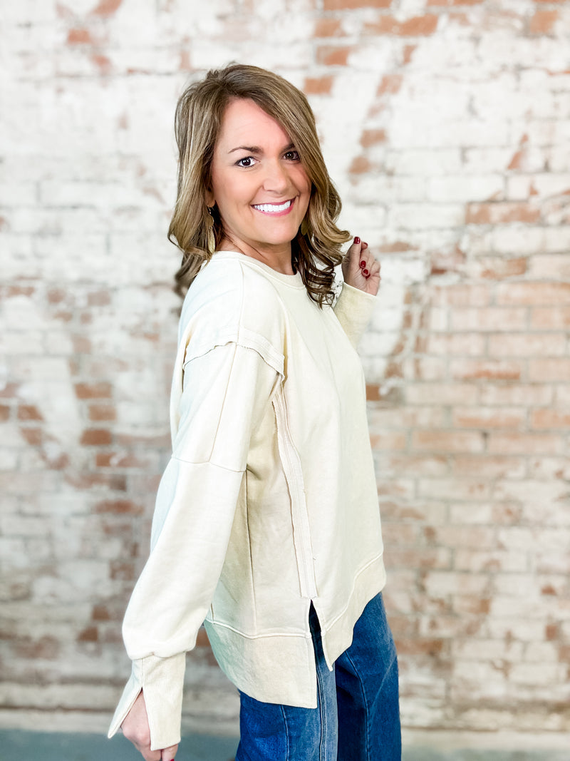 Marcia Trendy Sweatshirt Top - FINAL SALE