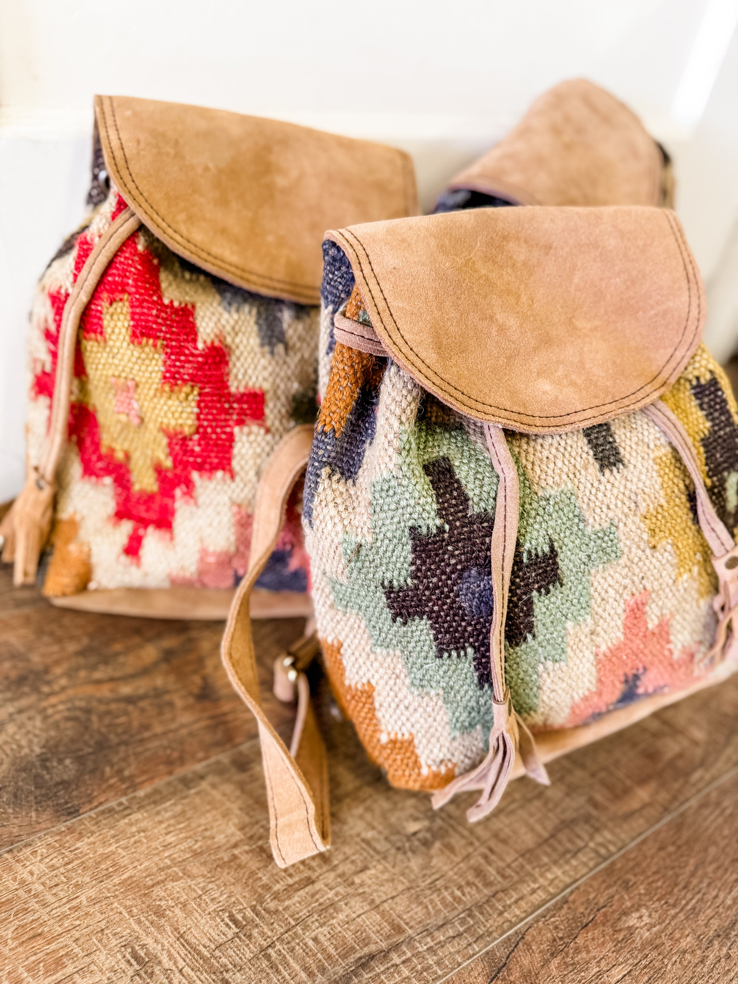 Ramona Jute Tapestry Backpack