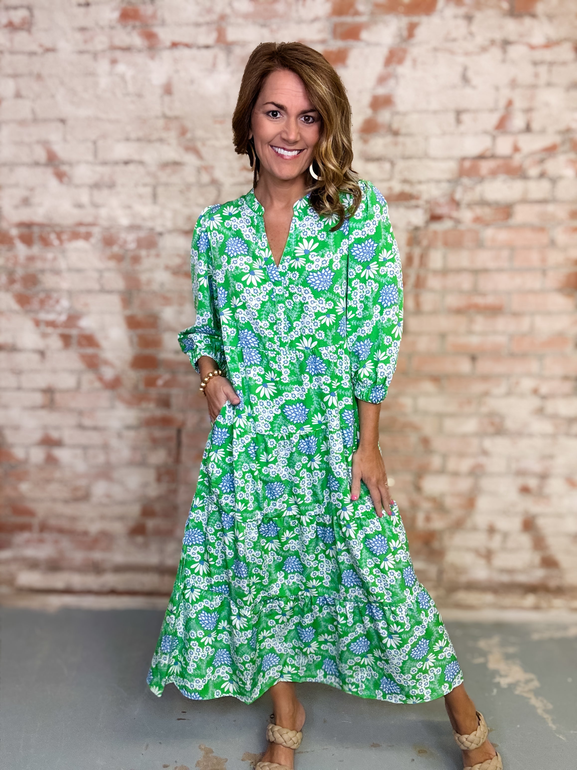 Daizee Floral Midi Dress