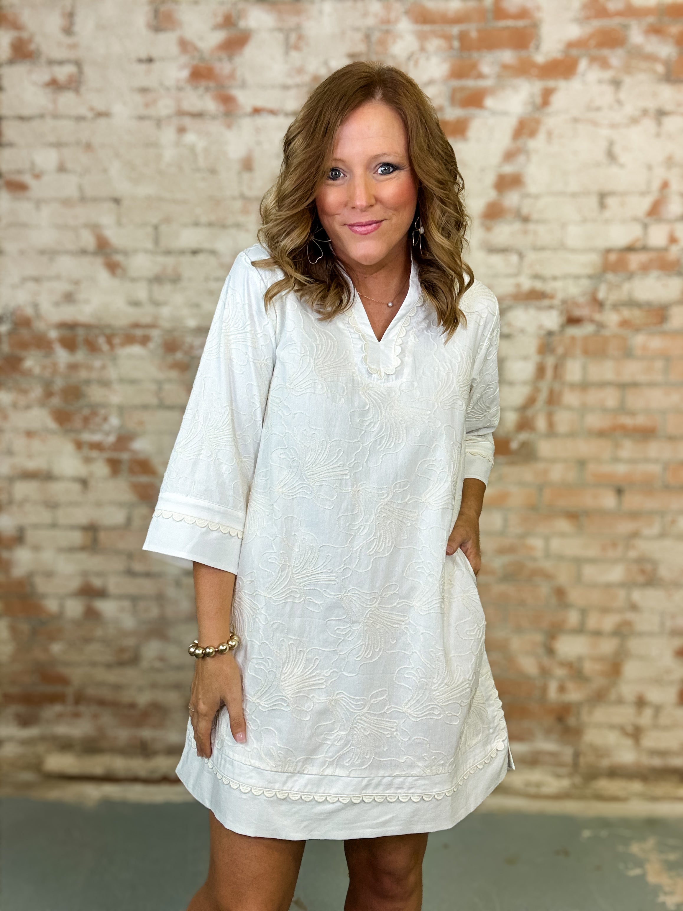 Natalia 3D Embroidery Dress