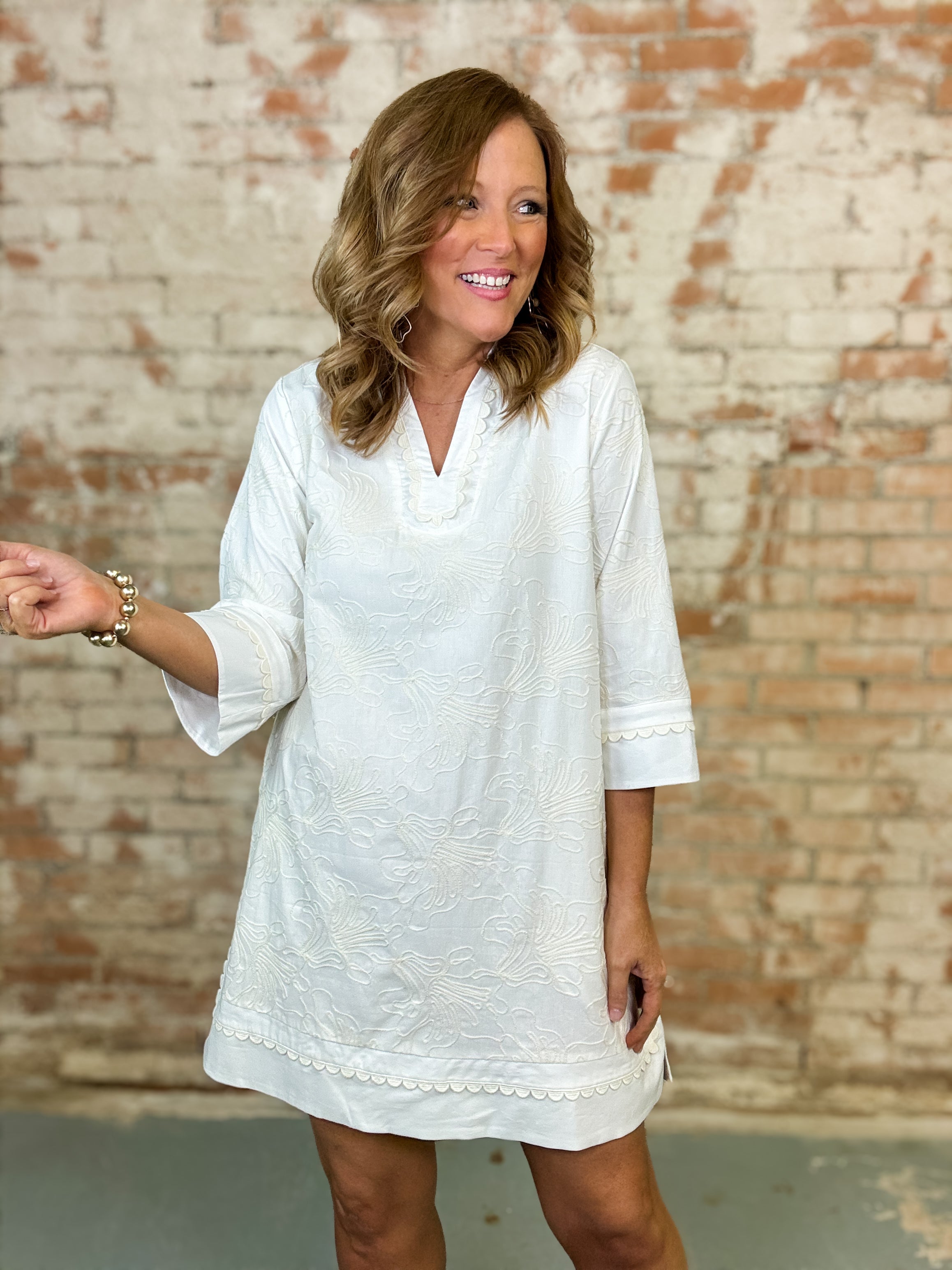 Natalia 3D Embroidery Dress