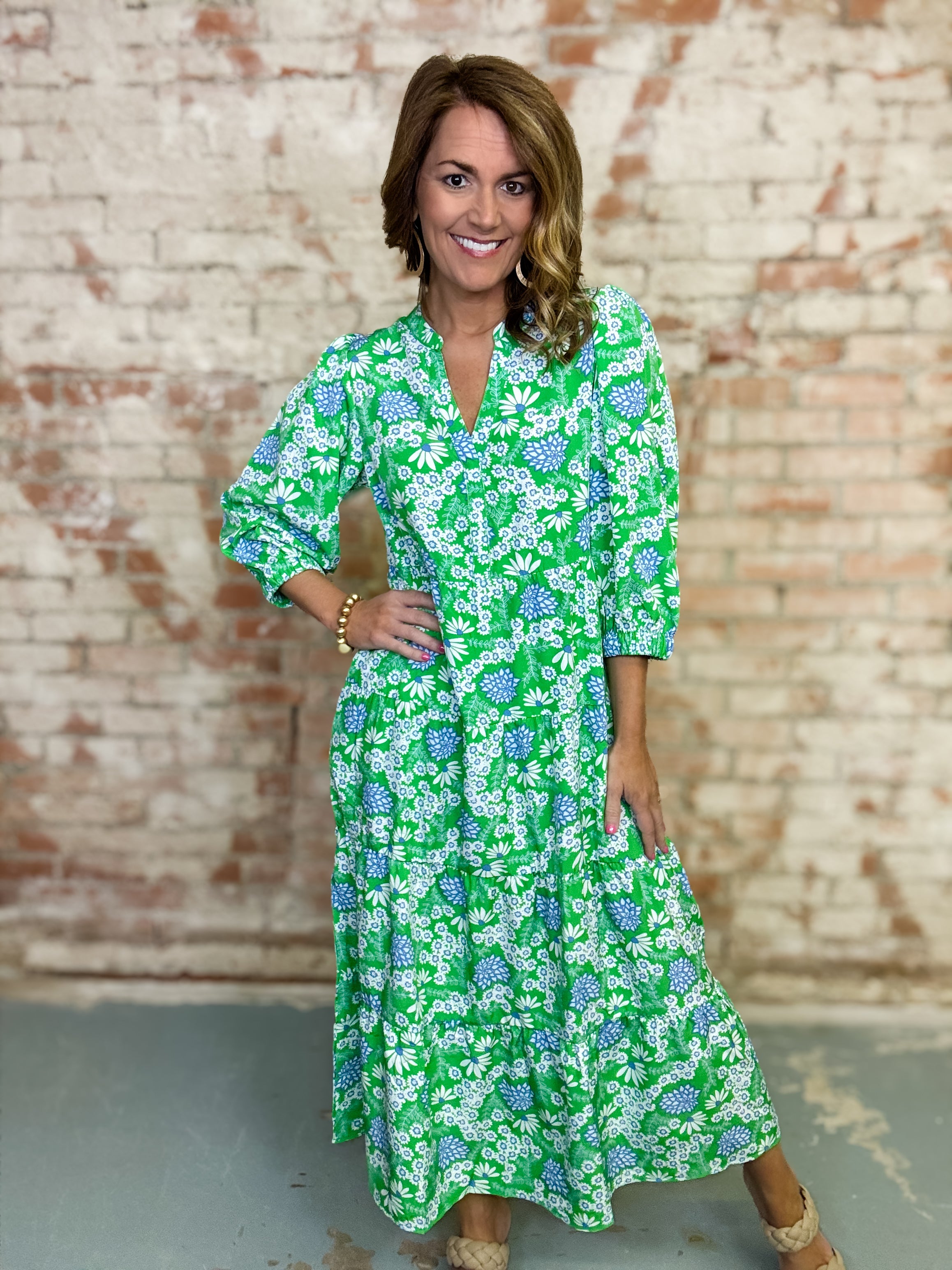 Daizee Floral Midi Dress