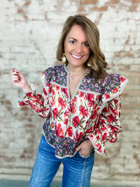 Amy Mixed Floral Print Top