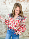 Amy Mixed Floral Print Top