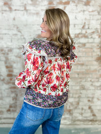 Amy Mixed Floral Print Top