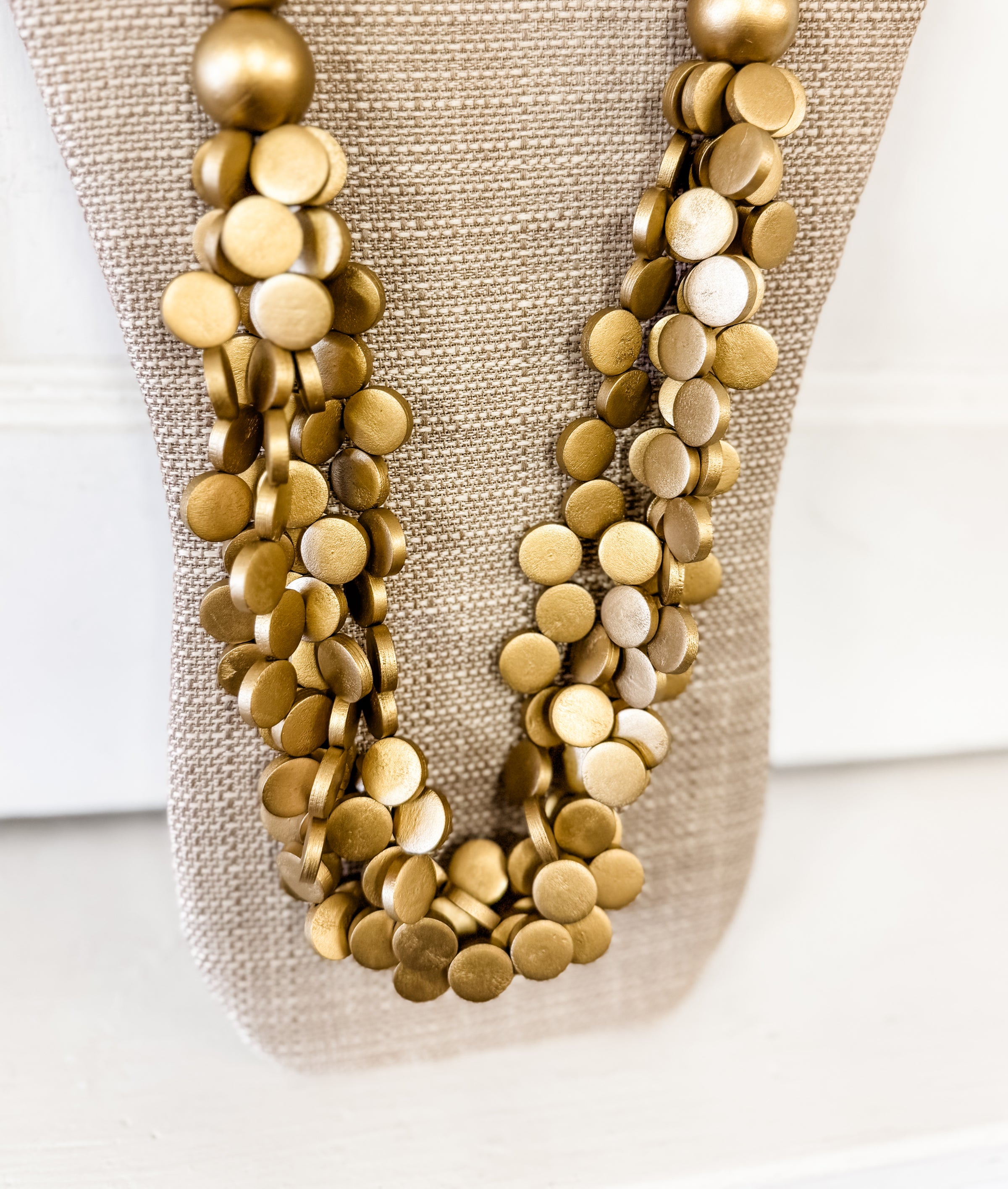Ruby Multi Layered Gold Necklace