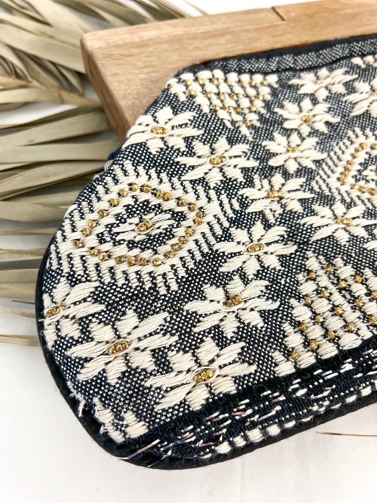 Stitched Beaded Clutch