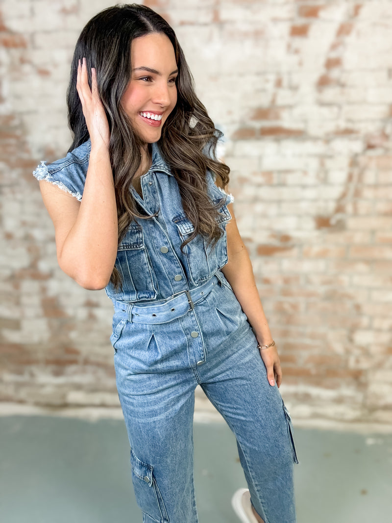 Serena Denim Jumpsuit