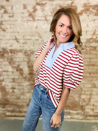 Catherine Stripe Top