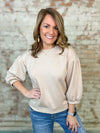 Adalee Taupe Top