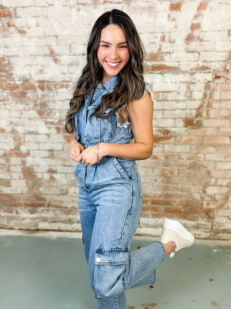 Serena Denim Jumpsuit