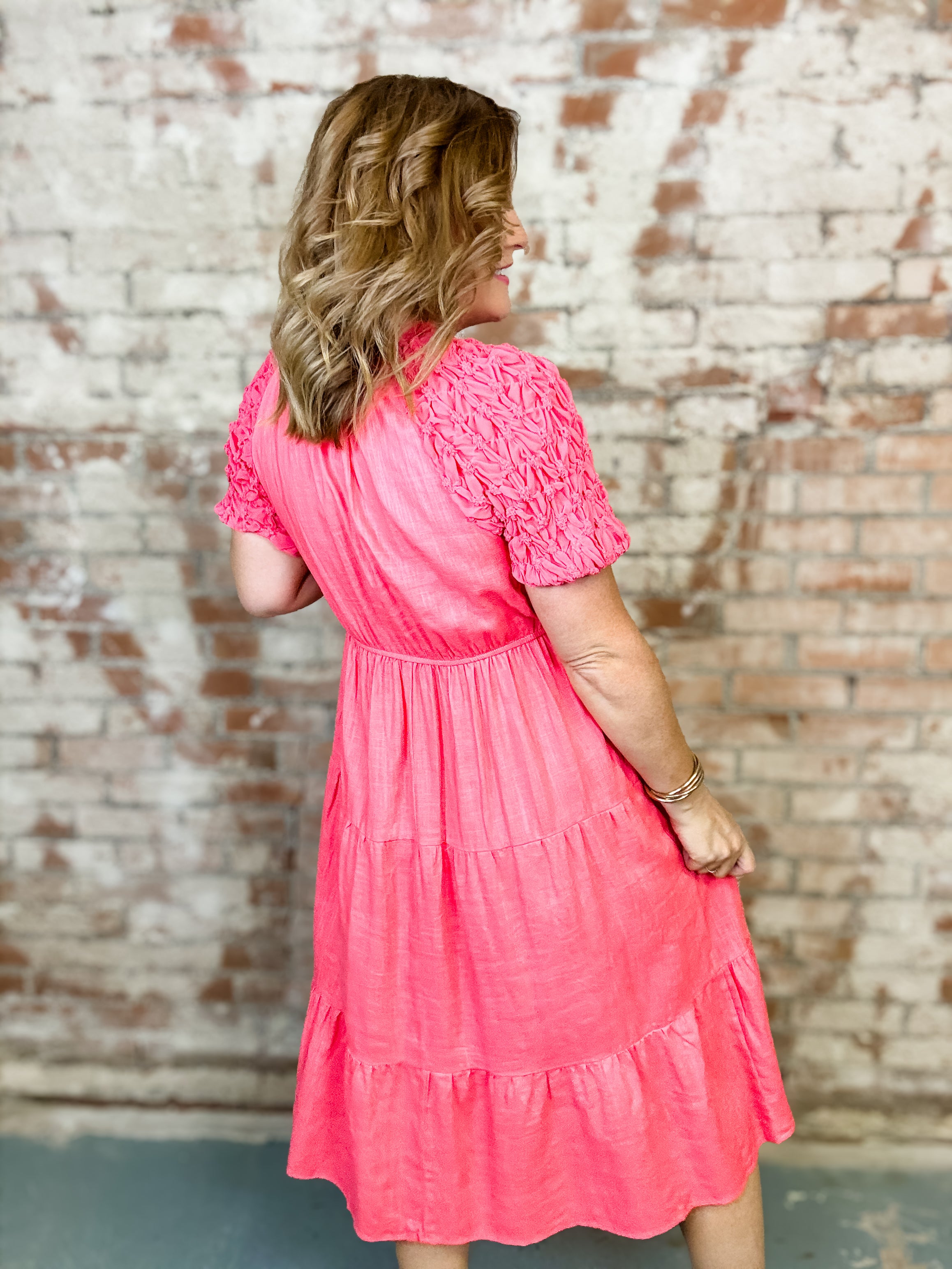 Candice Linen Blend Midi Dress