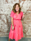 Candice Linen Blend Midi Dress