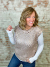 Charlene Foil Sweater Vest Top