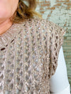 Charlene Foil Sweater Vest Top