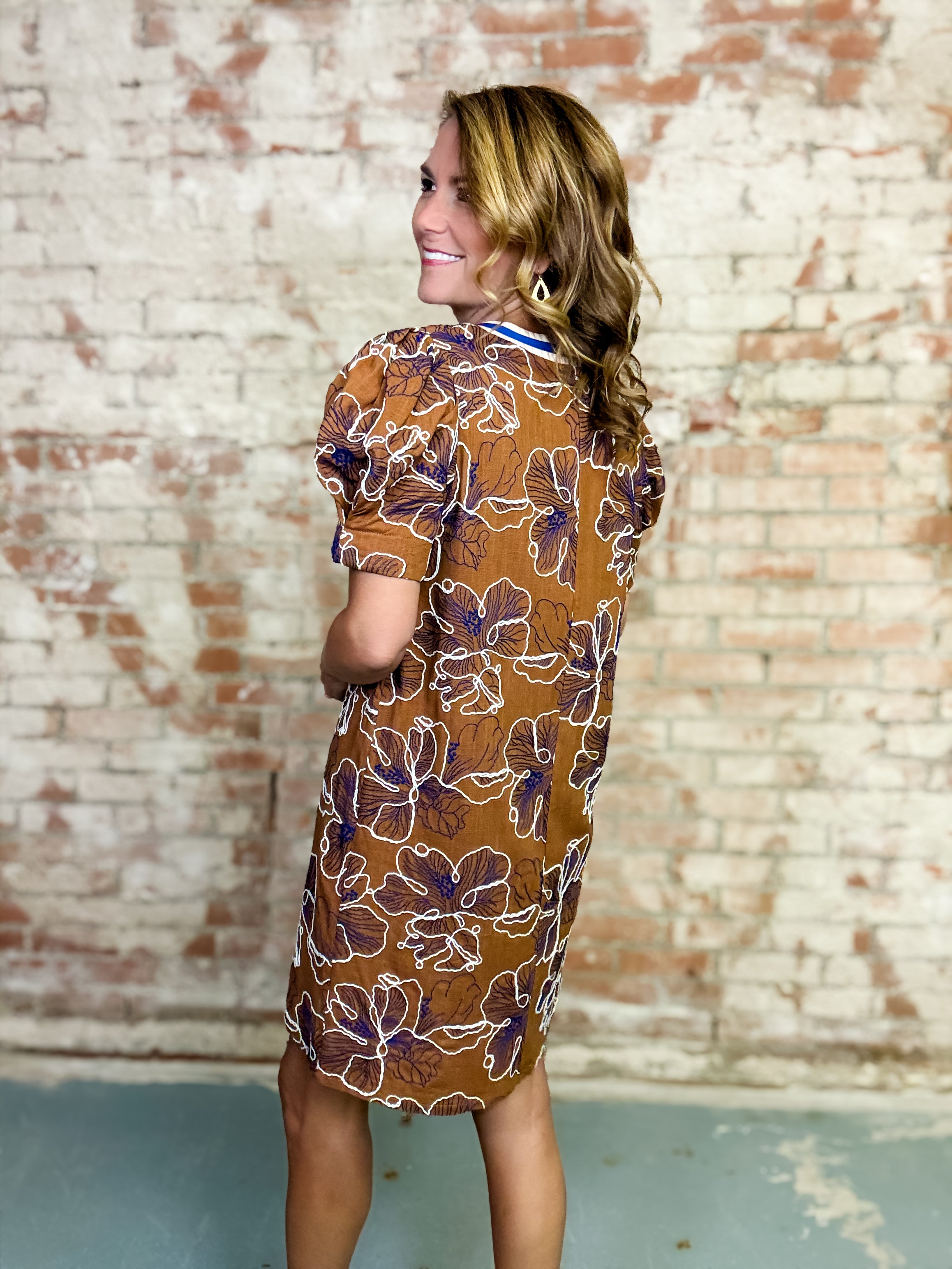 Freda Floral Print Dress