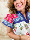THML Melinda Mixed Print Top