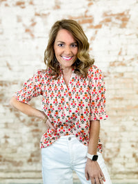 THML Carey Flower Print Top