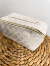 Checkered Makeup Bag