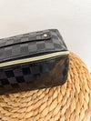 Checkered Makeup Bag