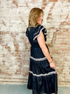 Sarahmarie Wavy Trim Midi Dress