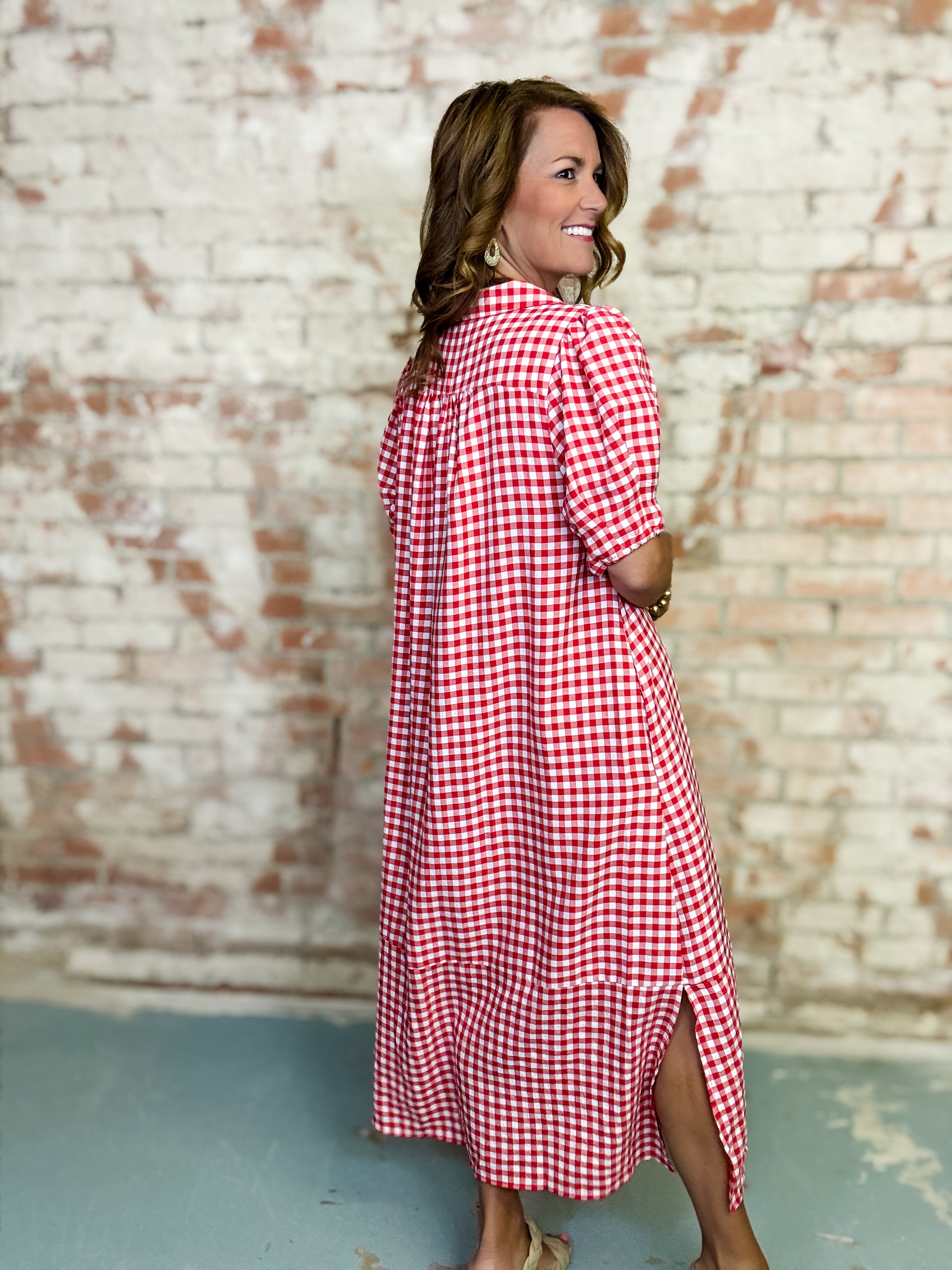 Natilee Gingham Dress