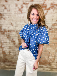 THML Lissette Polka Dot Top