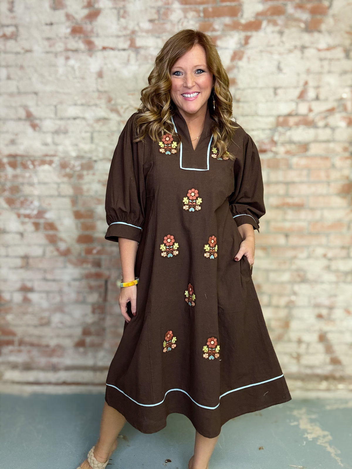 Uncle Frank Yessica Embroidery Dress