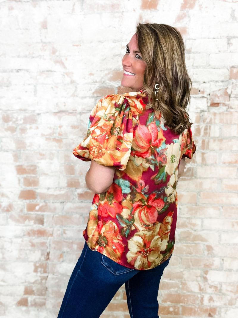 Trudi Floral Print Top