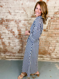 Melody Striped Midi Dress