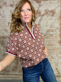 Salem Jacquard Floral Top