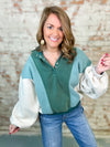 Jayla Colorblock Washed Pullover Top