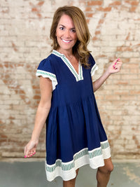 Sharon Flutter Sleeve Dress