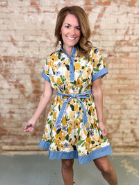 Hanna Belted Shirt Dress