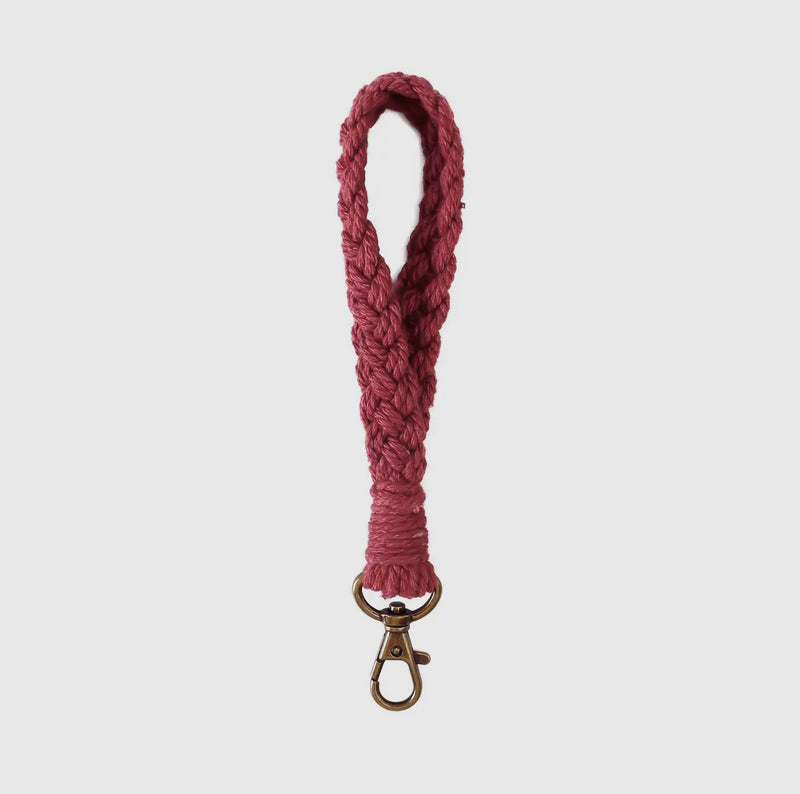 Kenner Macrame Flat Braided Keychain