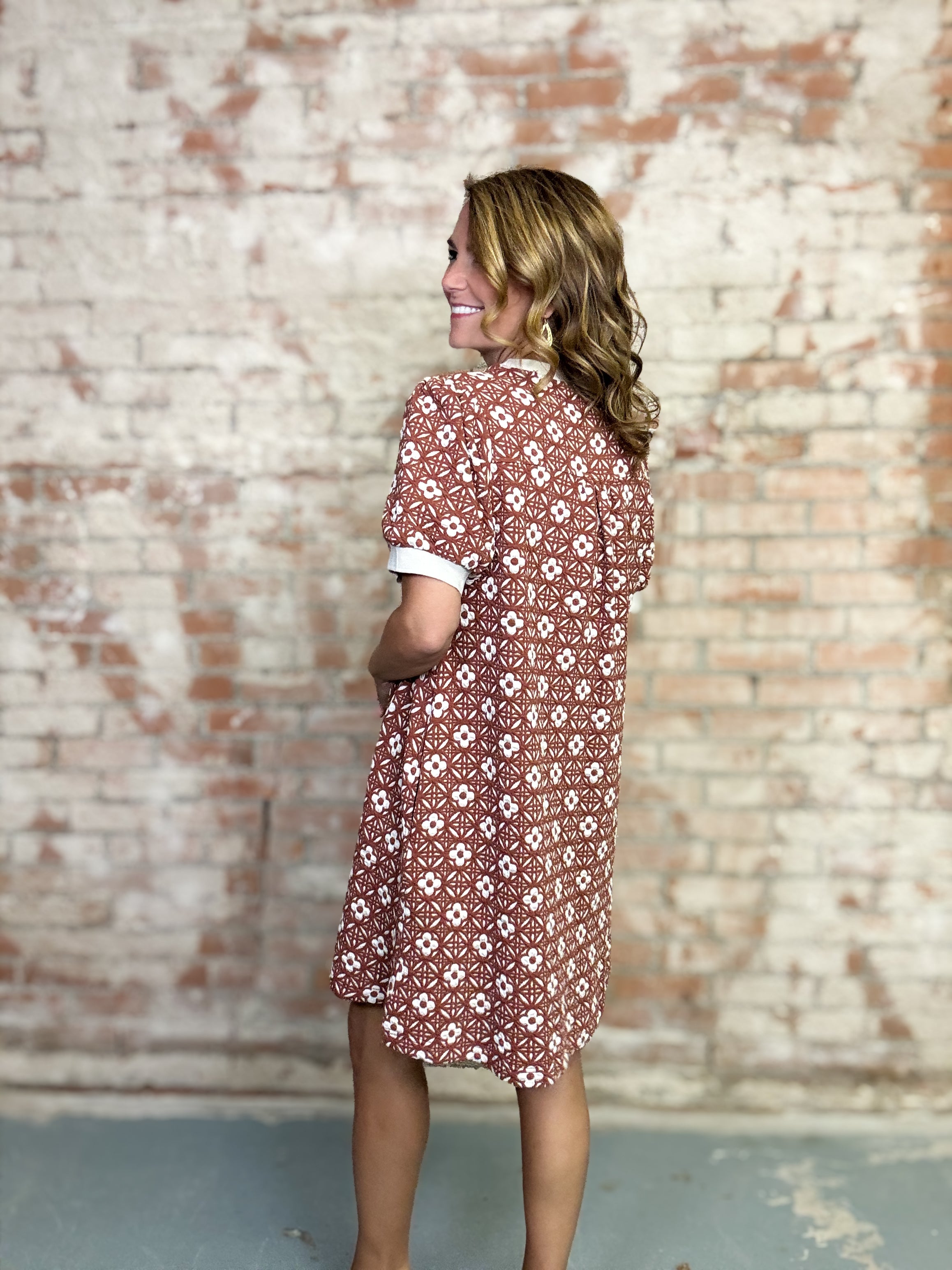 Rubi Floral Textured Dress