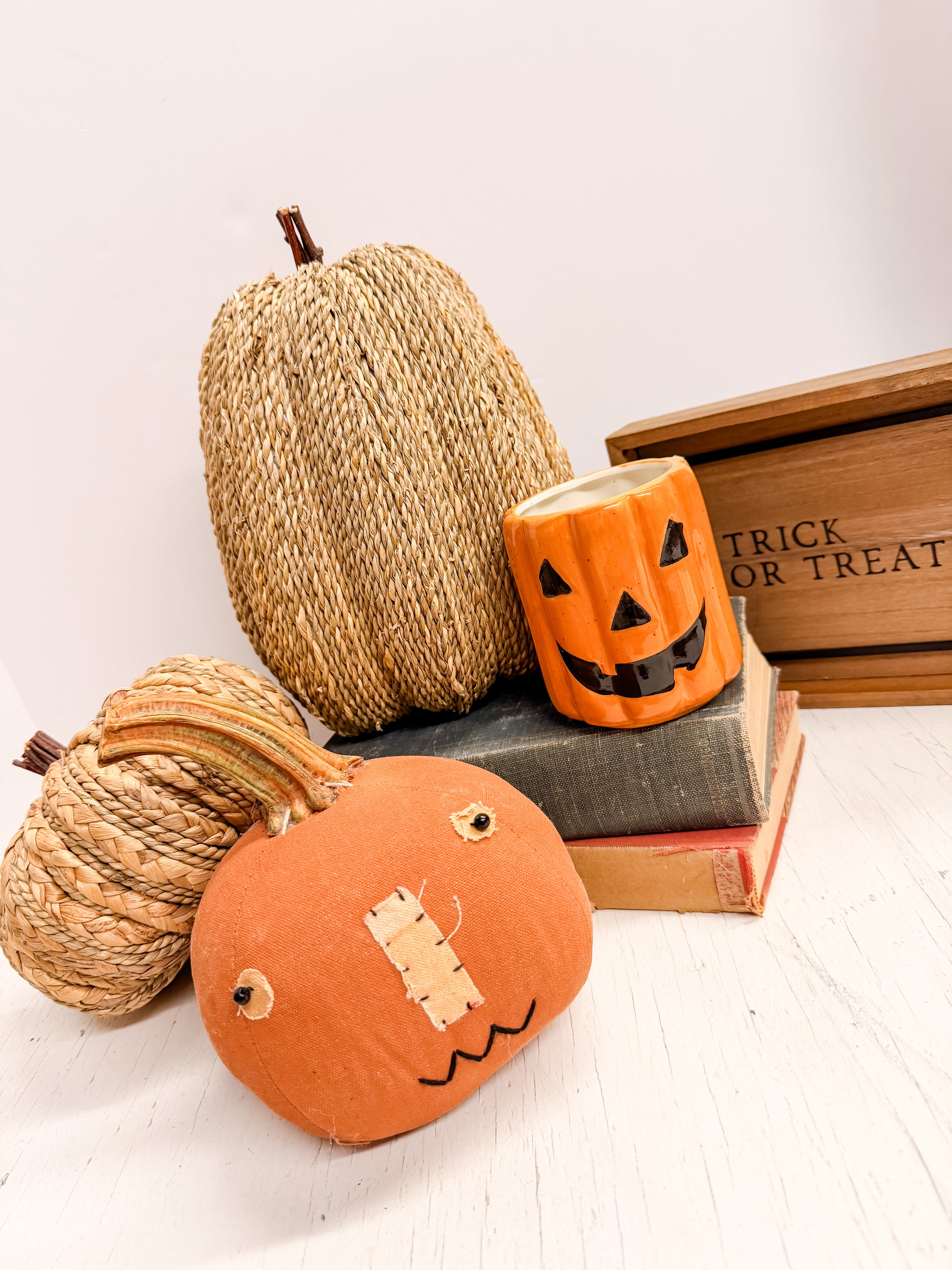 Antique Jack O'Lantern Head