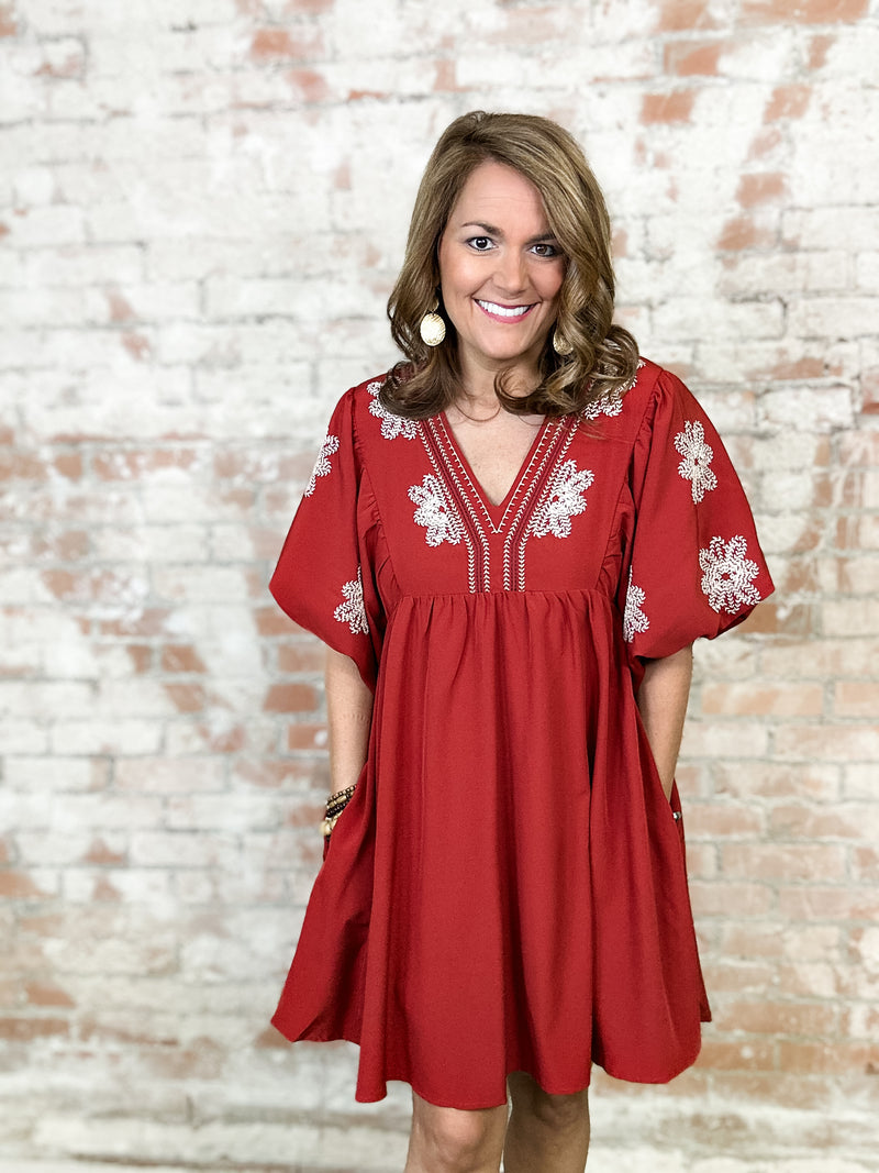 Catherine Embroidered Dress