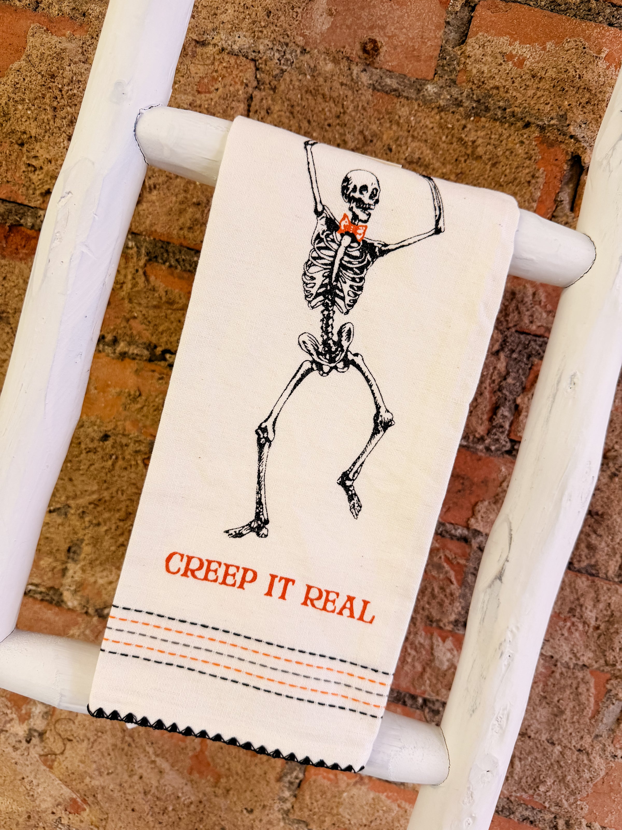 Skeleton Printed Dishtowel
