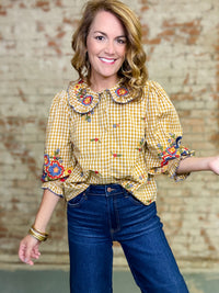 Ivy Jane Garden Gingham Top