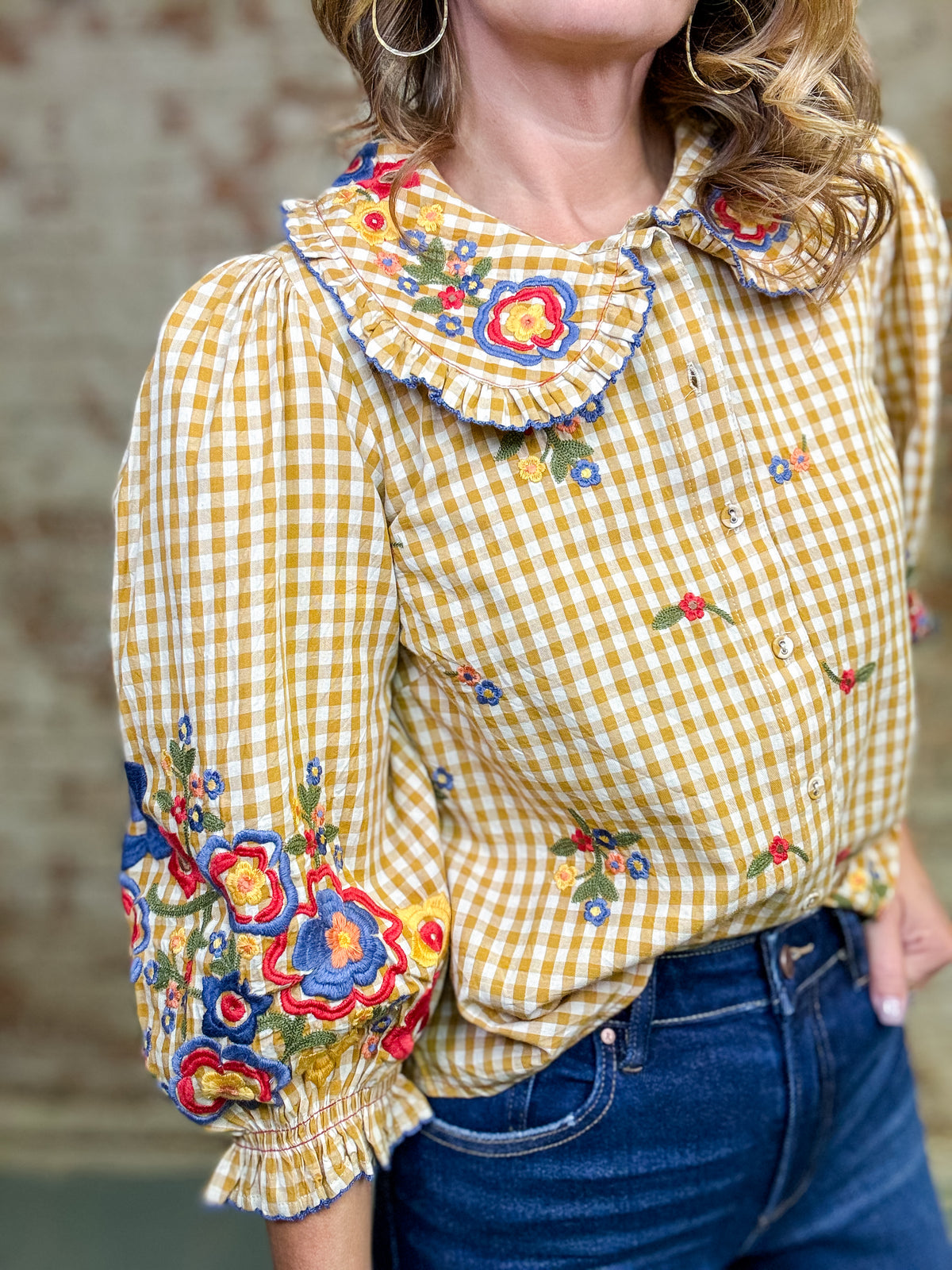 Ivy Jane Garden Gingham Top