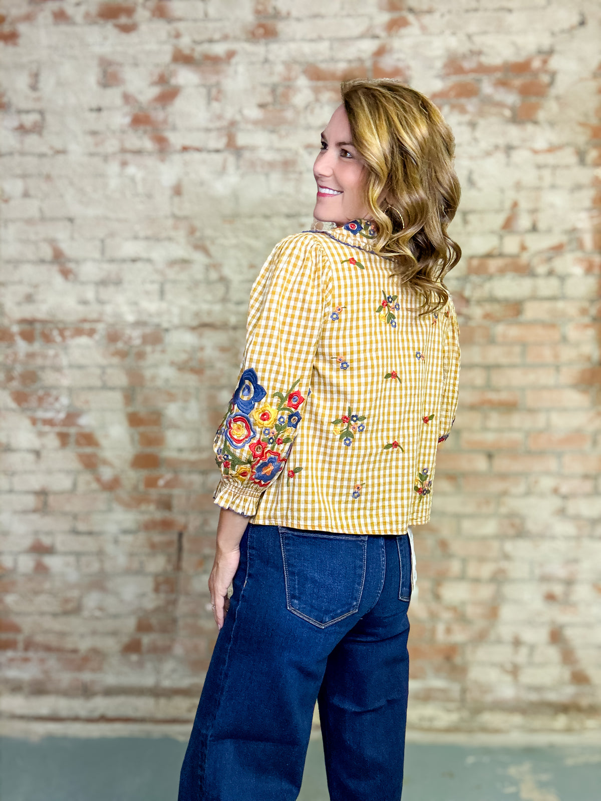 Ivy Jane Garden Gingham Top